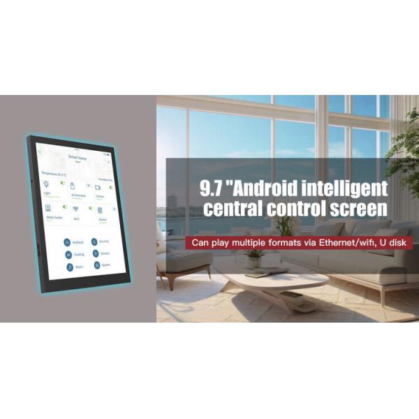 9.7 Inch RK3566 Quad Core Android 13 Automation Tablet with Full View Screen for Smart Home Control