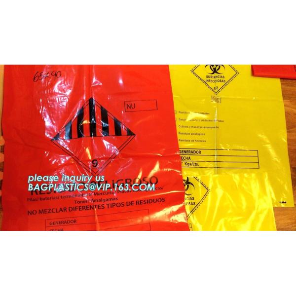 PE asbestos waste bags, Disposal Plastic Bag for Construction Waste, rubbish bag for asbestos fibers, bagplastics, bagea