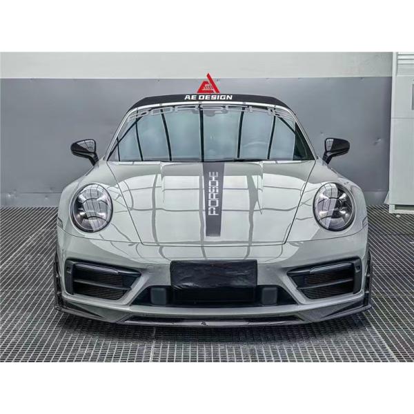 For Porsche 992s Carbon Fiber Body Kit 992s AE Style Dry Carbon Fiber Front Lip Diffuser Spoiler Side Skirt