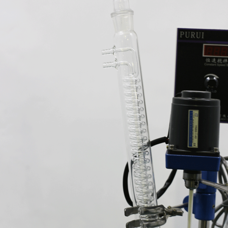 2L CE Approved Jacketed Glass Reactor with 0.098 Mpa Vacuum for Chemical Testing Research