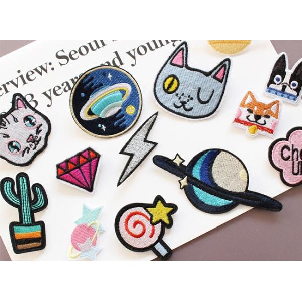 Caps Jeans Clothing Funny Logo Custom Embroidery Patch Laser Cut Border Small Size