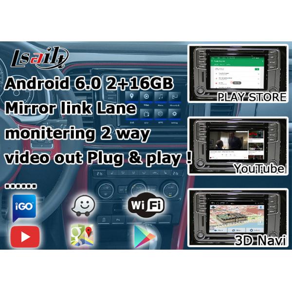 Система Volkswagen Beetle андроида интерфейса навигации GPS видео- с приложением Google