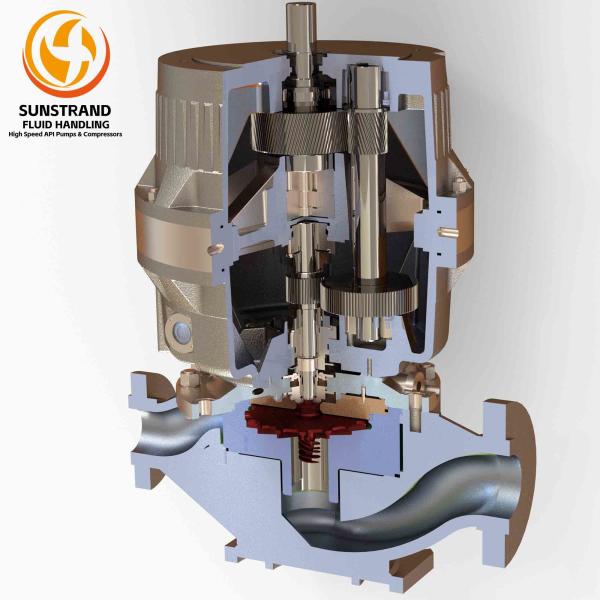 Single Stage Integrally Geared API Centrifugal Pumps LMV341 High Speed Vertical