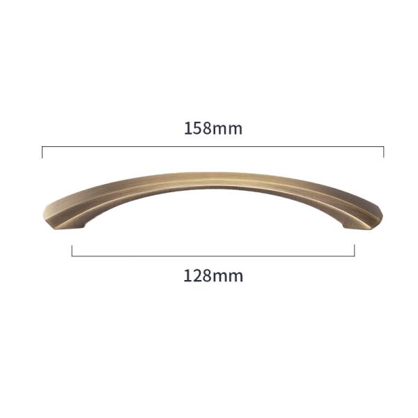 96mm 128mm Modern Brass Kitchen Cupboard Handles Hardware Mini Drawer Knob