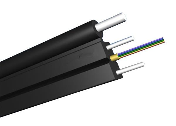 2core cabo pendente da rede exterior da fibra ótica FTTH com membro de força de FRP