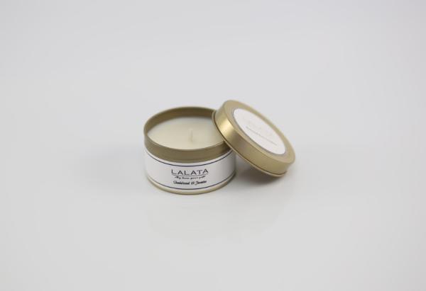 Essential Oils Silver Tin Can Candles Handmade 8 Scents With White Label