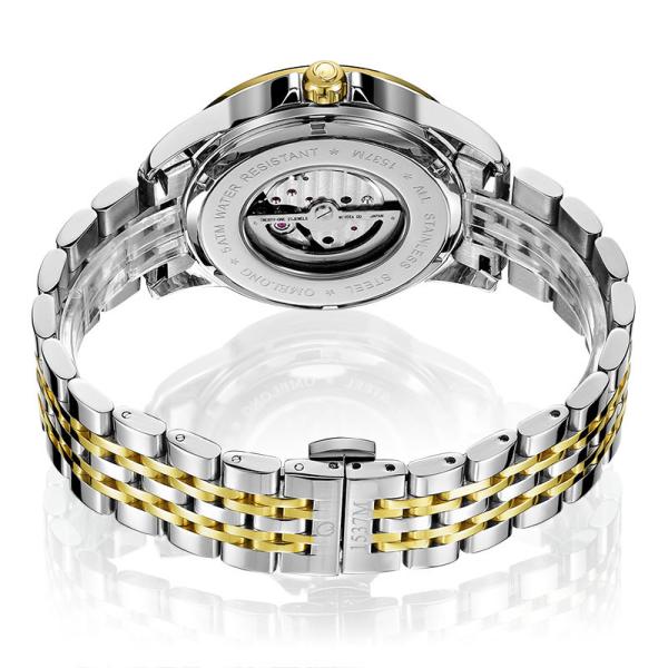 Waterproof Copper Dial Quartz Stainless Steel Watch Luminous Men Mechanical Watch