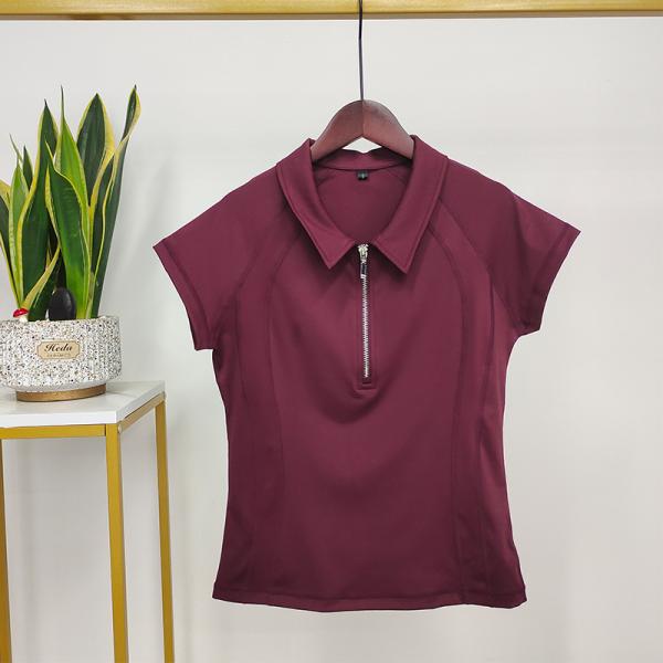 6 Colors Quick Dry Women Horse Riding Base Layer Long Sleeve Half Zipper Shirts