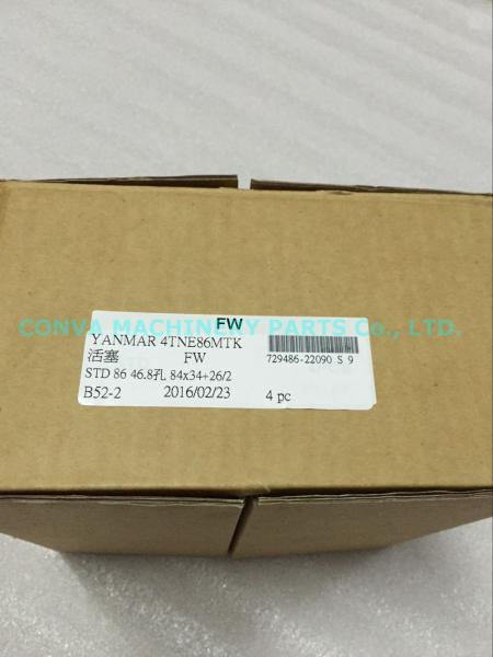 Lightweight Steel Cylinder Liner Kit 4TNE86 Yanmar Diesel Engine Rebuild Kits