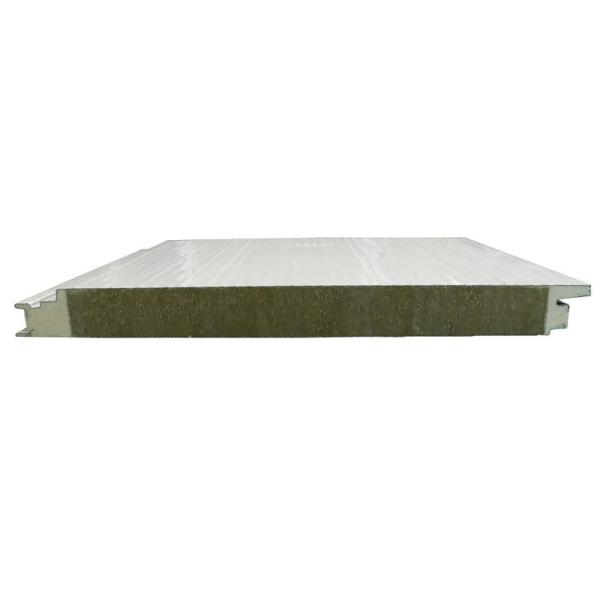 100mm Rock Wool Polyurethane Edge-Sealing Roof Panel for Fire Resistance A1