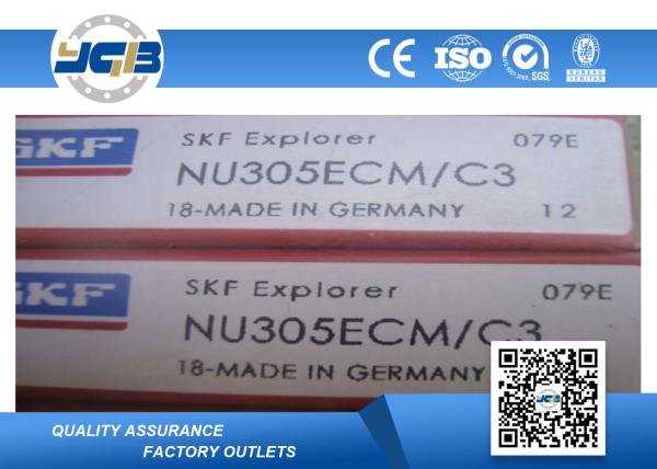 Wind Turbine Cylindrical Roller Bearing / NU 305 ECP Pressure Roller Bearings