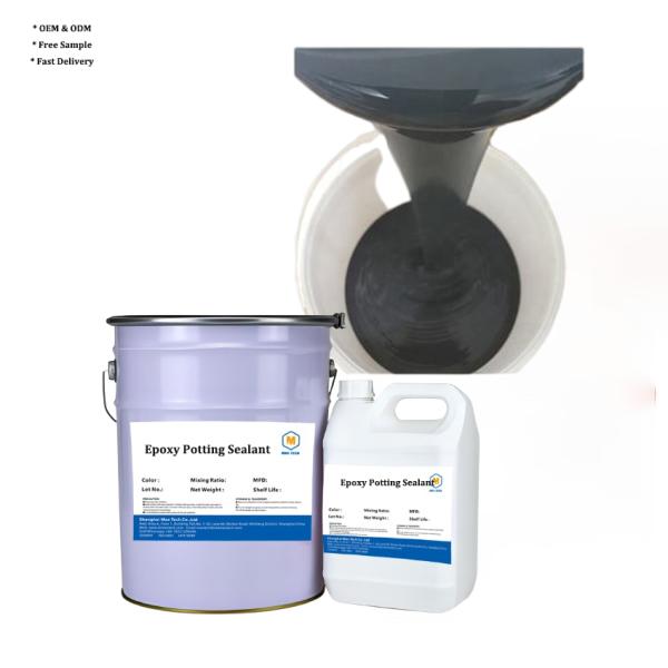 Two-component High Hardness Black Epoxy Resin Potting Adhesive Electronic Devices Electronic Components Epoxy Resin Potting