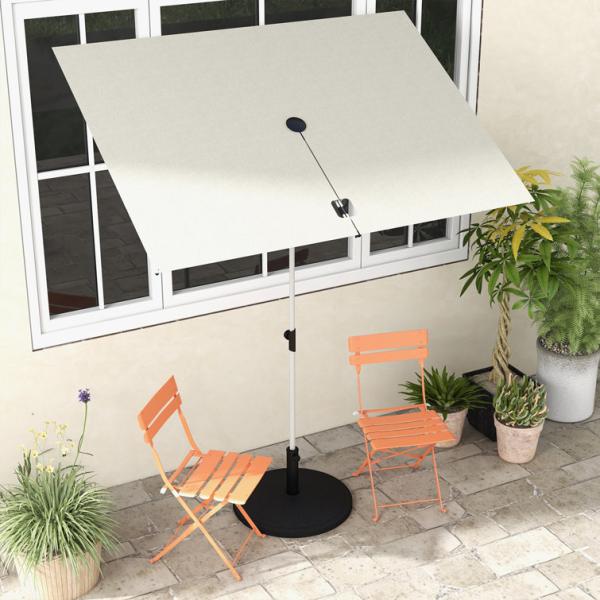 Modern Design Rectangle Balcony Sun Shade Umbrella with Waterproof Canopy by AJUNION