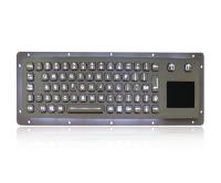 Clavier USB rétroéclairé en acier inoxydable IP65 avec pavé tactile robuste