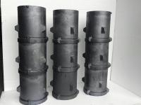 Tuyau de rayonnement de carbure de silicium de SISIC/RBSIC, tube de carbure de silicium
