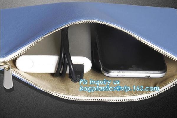 Document Bag with Zipper Storage Holder for Papers Stationery Student Gift, Customized stand up zipper plastic bag