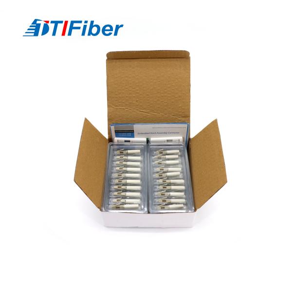 Соединитель мультимодного соединителя волокна LC UPC быстрого пластиковый быстрый для решения FTTH