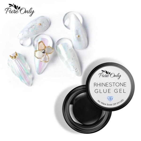 MSDS Pure Only Free Sample 50g Nail Glue Gel Private Label Glue on Nails Artificial Nails With Glue Customers' Logo