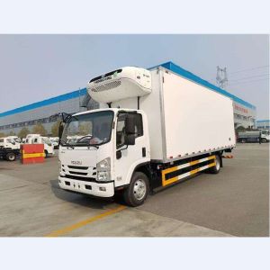 5 Tons Refrigerated Box Truck 120HP For Fish Meat Transport Freezer Truck