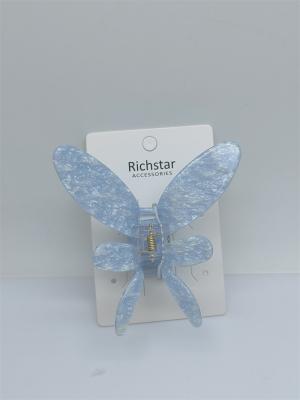Reusable Acrylic Hair Accessories Butterfly Claw Clip For Girls