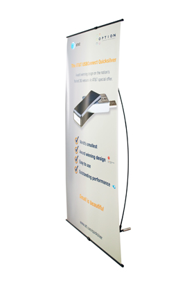 Foldable Graphic Banner Stand Aluminum Material  L Exhibition Stand