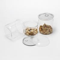 Container de bebida em cilindro de plástico PET transparente com tampa certificado pela FDA