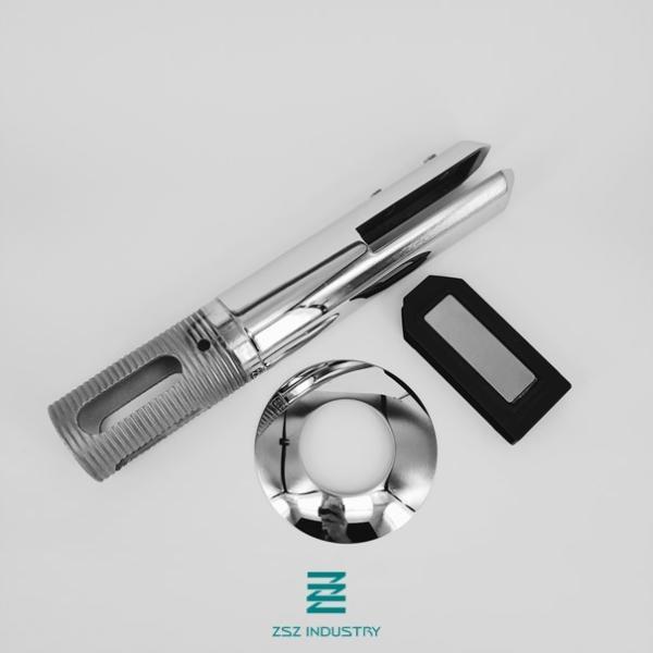 D48mm X H280mm Frameless Glass Spigots With Satin / Mirror Finishing