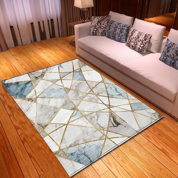 Marble living room carpet, bedroom, dining room floor mat size can be customized