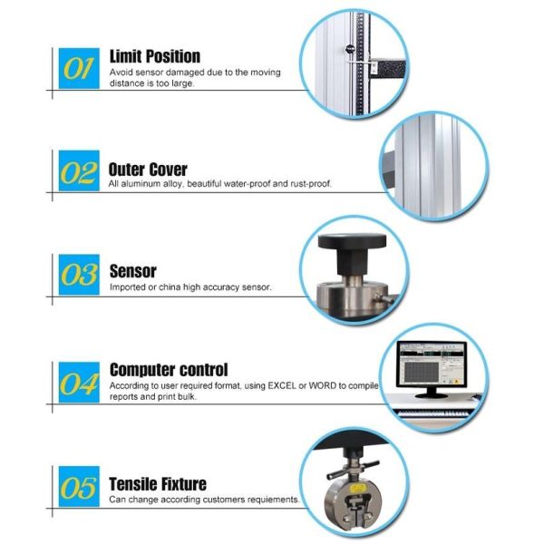 Universal Tensile Strength Tester Tensile Testing Machine Device Ideal For Control