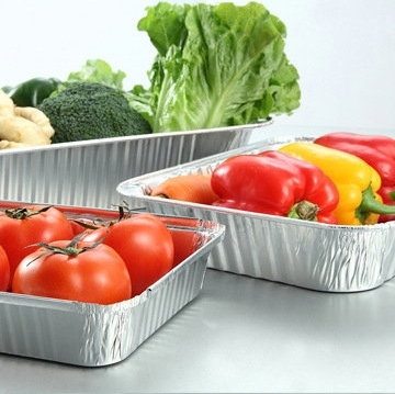 Disposable Silver Aluminum Foil Lunch Box for Convenient and Safe Food Packaging