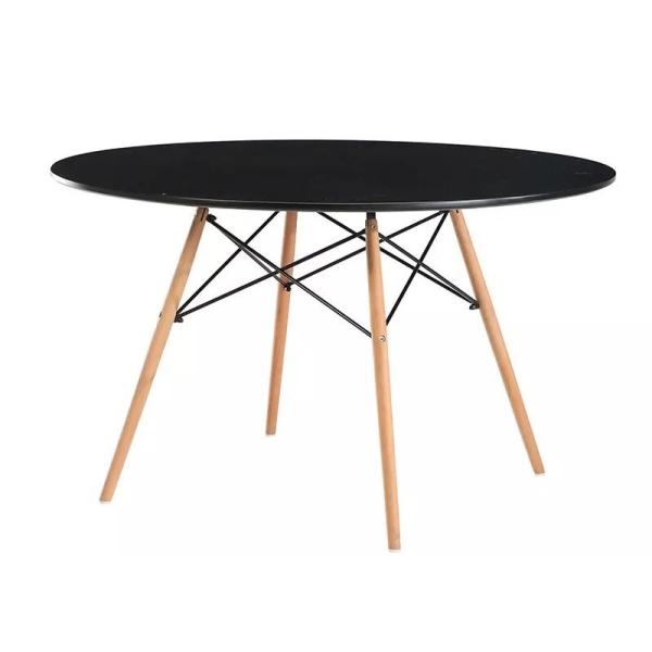 Wooden Legs 17kgs 900mm Modern Dining Table
