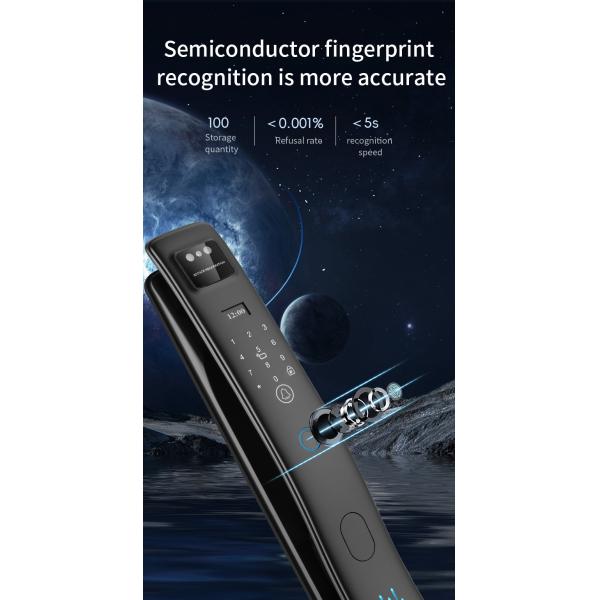 3D Face Smart Door Lock Отпечатки пальцев Видео звонок Домашний ключ