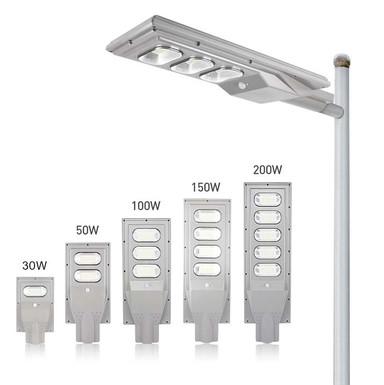 100W 200W 300W Solar LED Street Lights IP65 SMD2835 LiFePO4 Battery