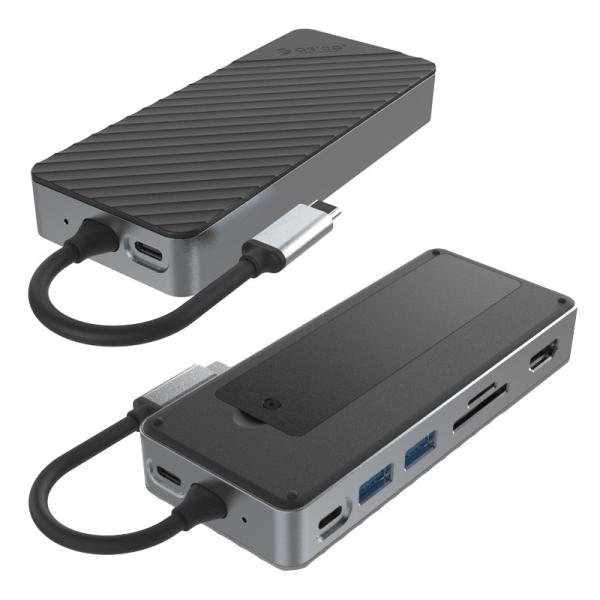 Дисплейлинк Thunderbolt Dock USB C Docking Station с магнитным корпусом скорость передачи 10 Гбит/с для NVMe SSD