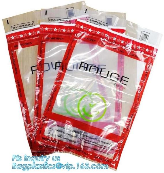 ICAO Duty Free Packaging, STEBs Bags, Custom Airport Store, Retail Shop Security Bags, Tamper Evident Proof