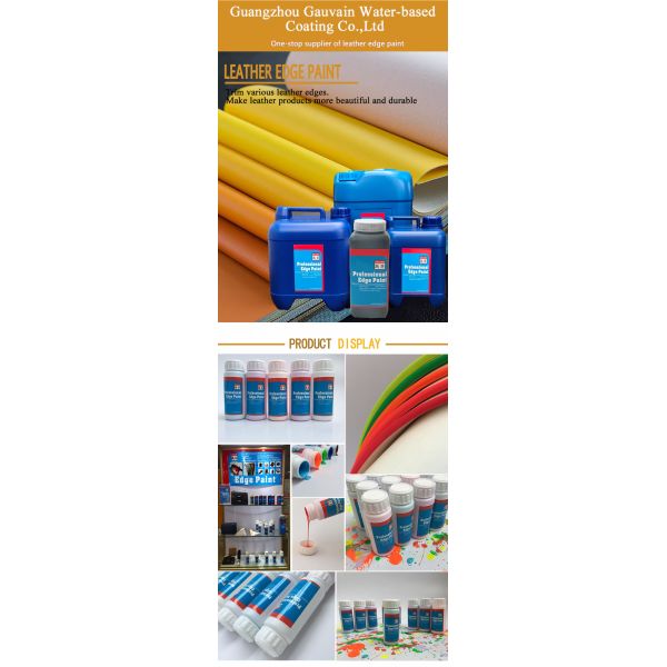 Water Based One-time Fullness  Leather Edge Color Paint for Bags Shoes Belts Adhesive