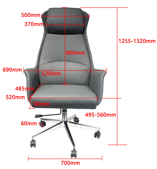 Armrest Yes Office Swivel Chair Adjustable Height Ergonomic Comfortable Seating for Office Workstation and Meeting Room