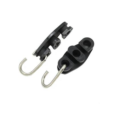 Clamps de ancoragem de fio de queda isolado para exterior ABS e aço galvanizado