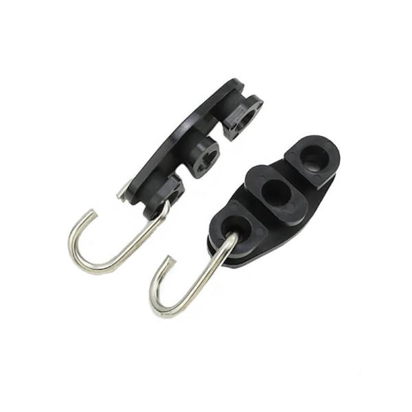 Clamps de ancoragem de fio de queda isolado para exterior ABS e aço galvanizado