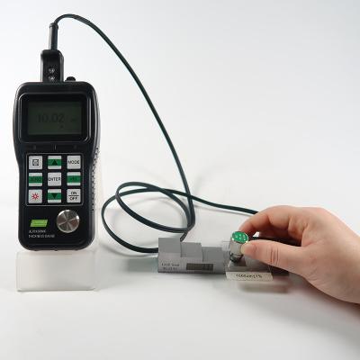 Calibre de espessura ultrassônico de 500 valores do teste