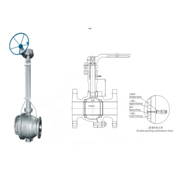 Low Temperature  -196℃ Extended Stem Ball Valve Manual Operated Cryogenic Valve Stainless Steel