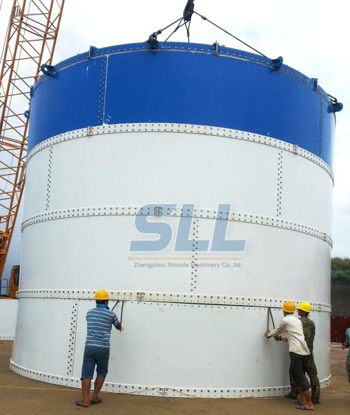 Bulk Powder Cement Storage Silo Easy Transportation 3100-8000mm Diameter