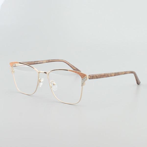 Female Stainless Steel Anti Blue Light Metal Optical Frame