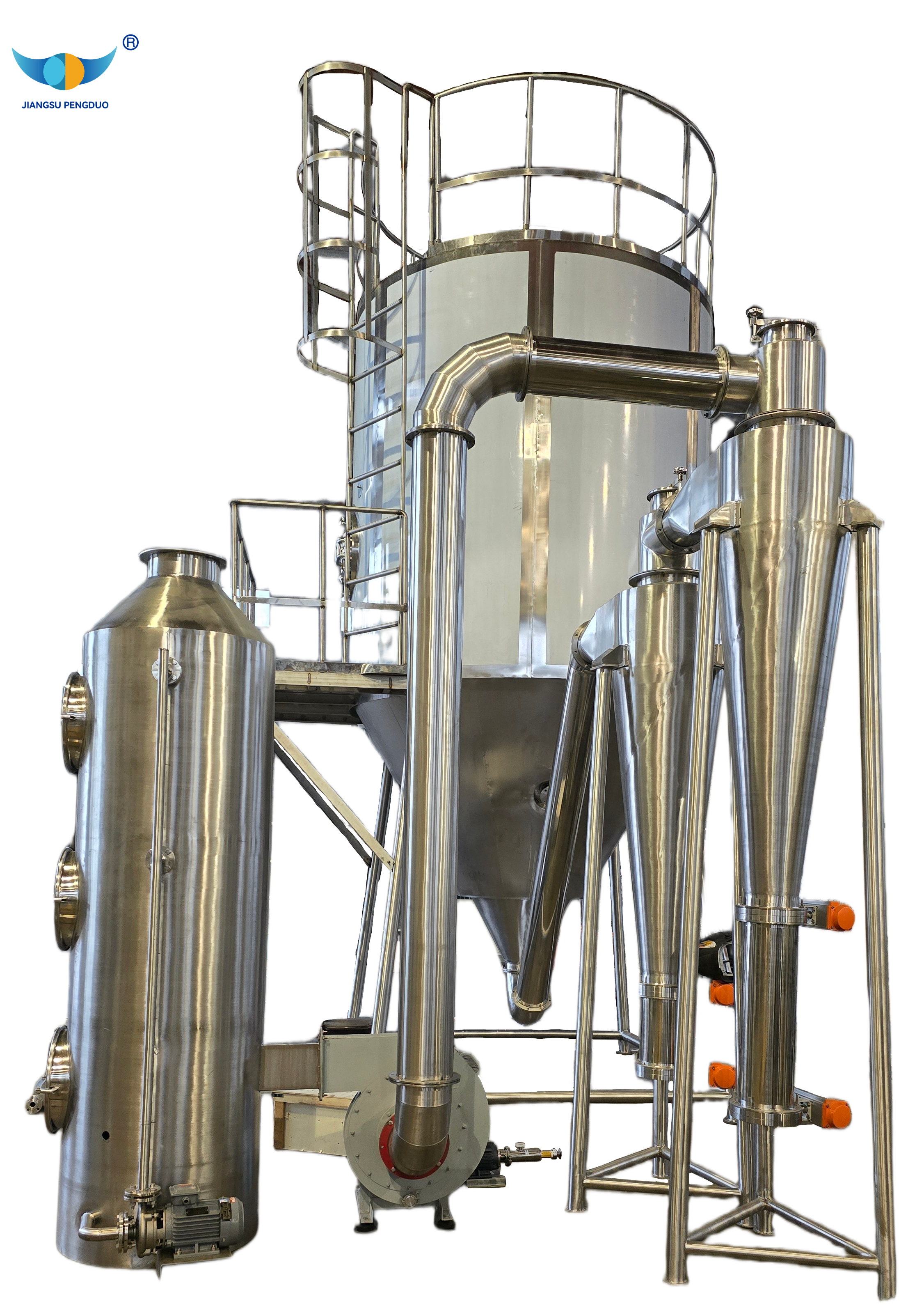 High Efficiency Vertical Fluid Bed Dryer Granulator | Continuous Fluidized Bed Equipment