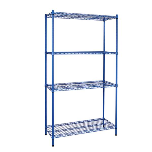1.6M 50kg Storage Wire Shelves 24 Deep Wire Closet Shelving Supermarket