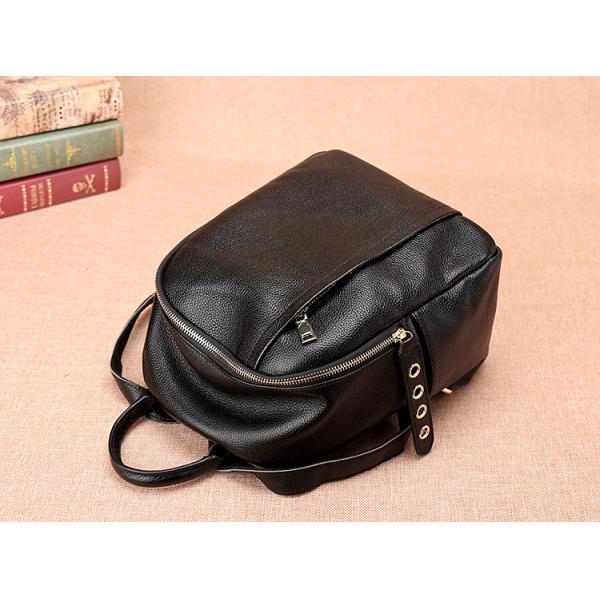 2017 The New Female Cowhide Leather Backpack Lovely Fashion  Leisure Travel Bag