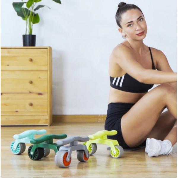 Portable Home Exercise Fitness AB Wheel Foldable Gym AB Wheel Rollers
