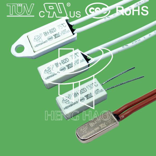 Normally Closed / Open Motor Thermal Switch Metal / Plastic Case Available thermal protector