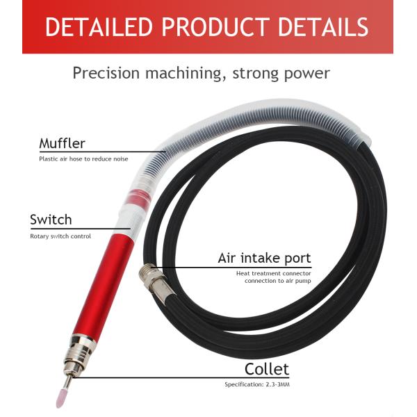 Воздух гравировального станка ювелирных изделий 65000 РПМ микро- умирает точильщик 1/8