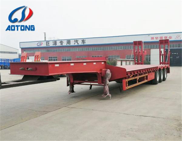 60-100 Ton Low Bed Tractor Trailer Heavy Duty